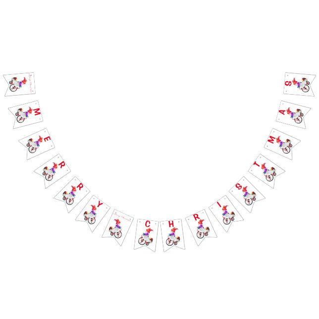 Feliz Natal - Bandeiras com Gnome com presentes (Todos)