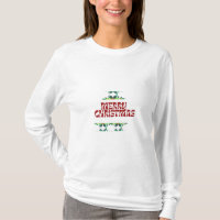 Feliz Natal Básico, Camiseta de Longa Folha, Camis