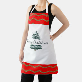 Feliz Natal Básico Impressão Apron