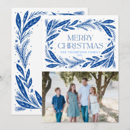 Feliz Natal Blue Wreath