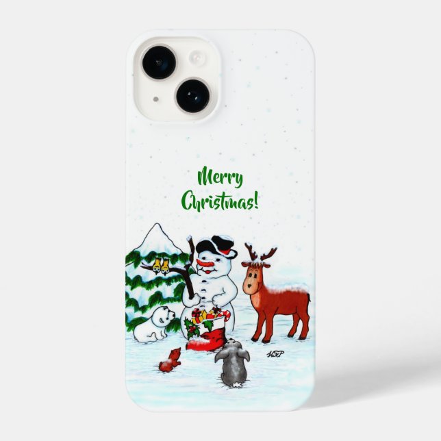 Feliz Natal! Boneco de Neve com Amigos (Verso)