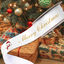 Feliz Natal Boneco de Neve de Texto Personalizado