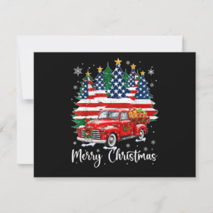 Feliz Natal Caminhão Vermelho Antigo Bandeira dos