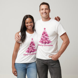 Feliz Natal - Camiseta de Natal Rosa