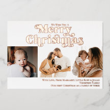 Feliz Natal Candy Cane 3 Photo Modern