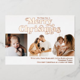 Feliz Natal Candy Cane 3 Photo Modern