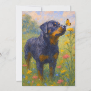 Feliz Natal Canino Cartão de Natal Rottweiler