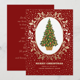 Feliz Natal. Cartão Corporativo da Árvore Natal