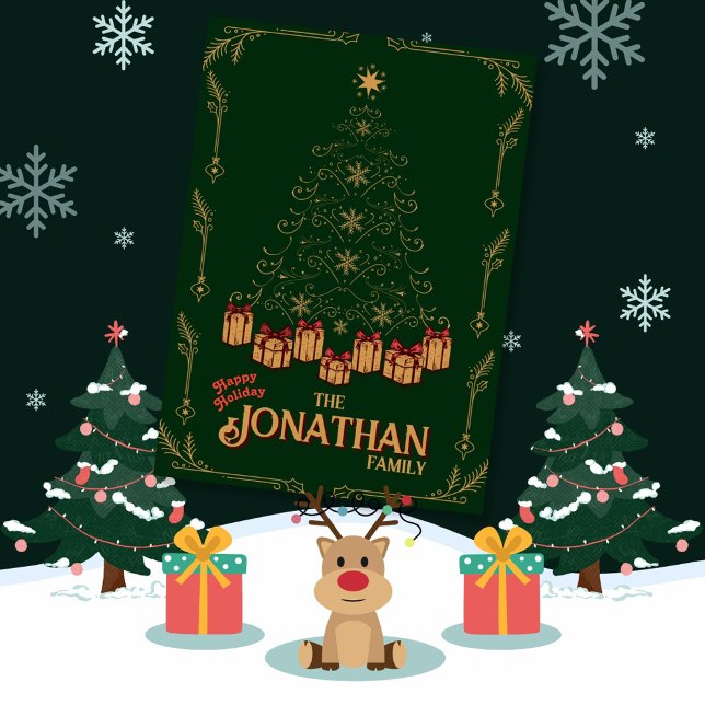 Feliz Natal cartão de Boas Festas Árvore de Natal (Criador carregado)