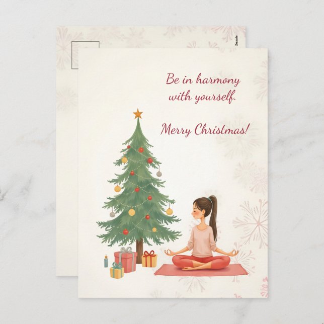 Feliz Natal! Cartão de Natal. (Frente/Verso)