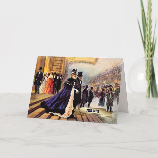 Feliz Natal. Cartão de Natal em Português (Frente)