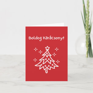 Feliz Natal Cartão de Natal húngaro