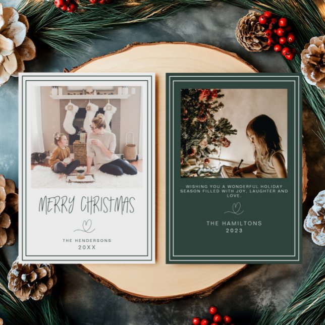 Feliz Natal - Cartão de Natal Minimalista Dourado (Criador carregado)