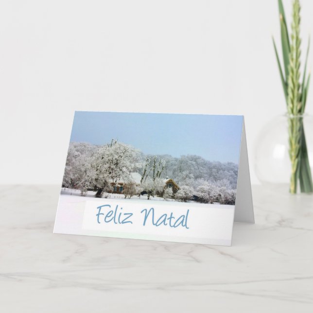 Feliz Natal, cartão de Natal português (Frente)