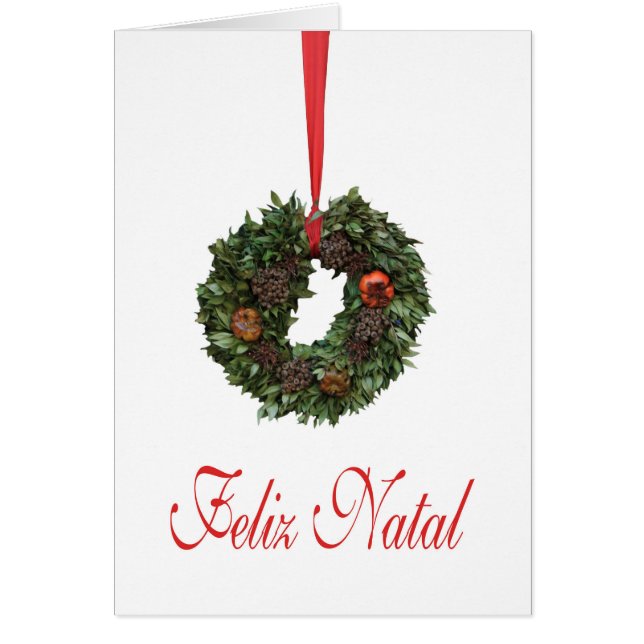 Feliz Natal, cartão de Natal português (Frente)