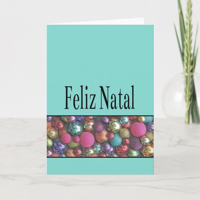 Feliz Natal - Cartão de Natal Português (Frente)