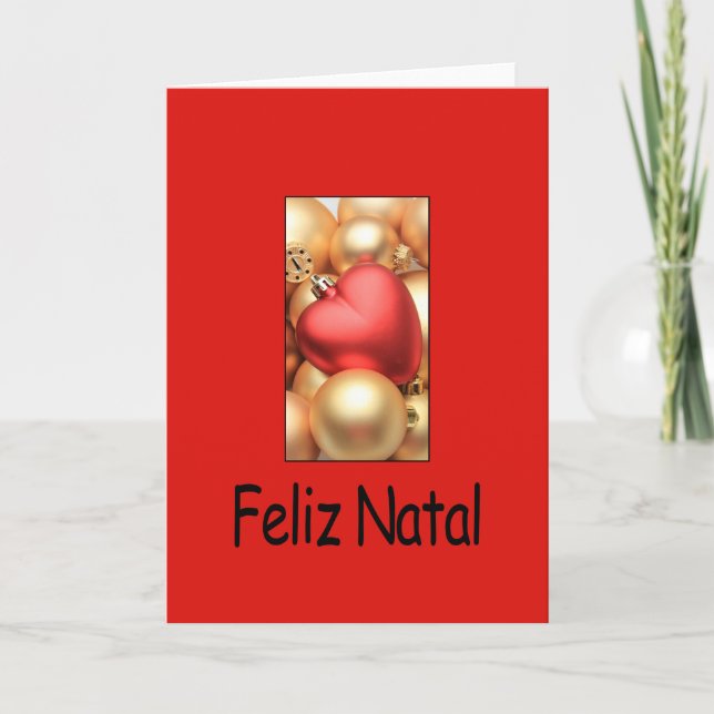 Feliz Natal, cartão de Natal português (Frente)