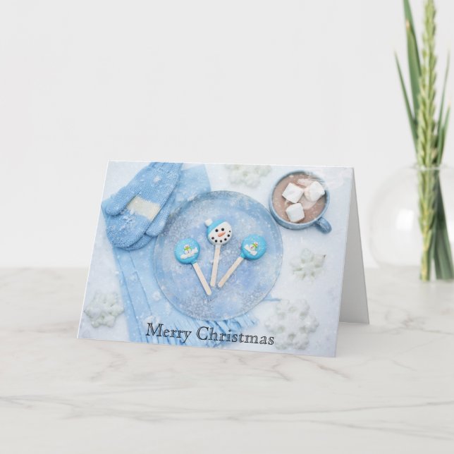 Feliz Natal Cartão de Saudação Solstício de invern (Frente)