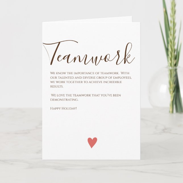 Feliz Natal Cartão de Trabalho Empresa (Frente)