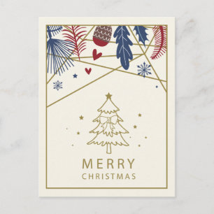 FELIZ NATAL   Cartão postal de férias de inverno