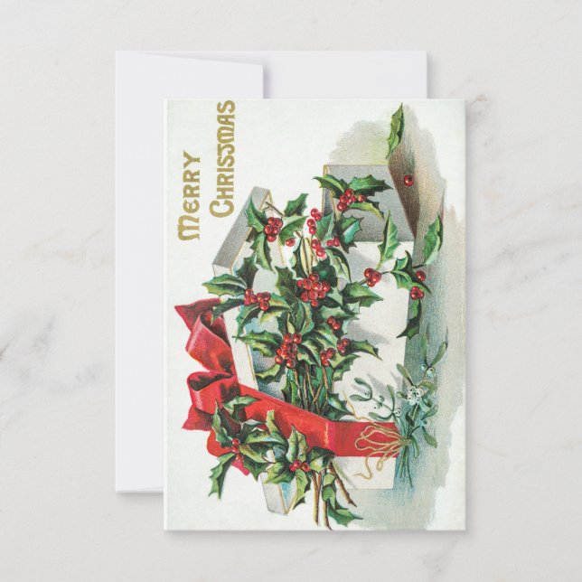 Feliz Natal Cartão Vintage (Frente)