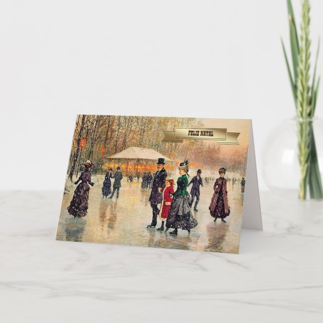 Feliz Natal. Cartões de Natal em Português (Frente)