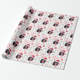 Feliz Natal CKCS Papai Noel Papel de Embrulho