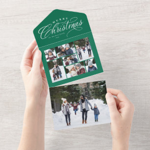 Feliz Natal - Colagem de Fotos Verde - triplicaç