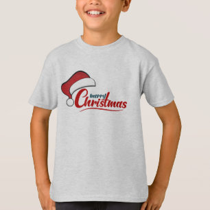 Feliz Natal com a camiseta Santa Hat