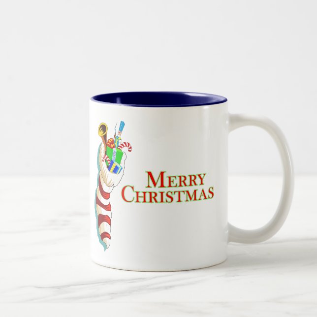 Feliz Natal Com A Caneca De Banho (Direita)