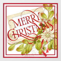 Feliz Natal com Florais Verdes