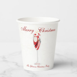 Feliz Natal com Papais noeis Champagne no inverno