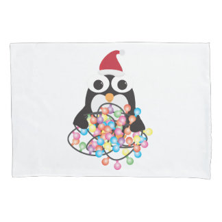 Feliz Natal com Pinguim de Cartoon Bonito