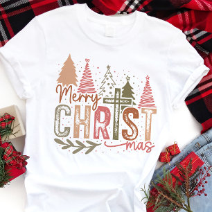 Feliz Natal Cristão Árvores Rústicas