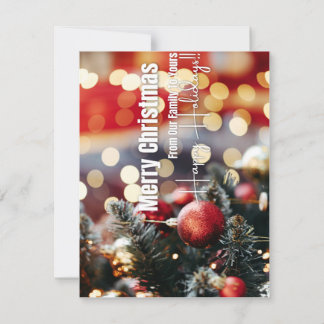 Feliz Natal Da Nossa Família Para A Sua