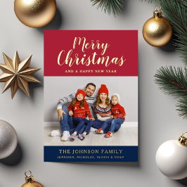 Feliz Natal de Foto de Script Elegante