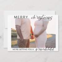 Feliz Natal de gravidez/foto de anúncio do bebê