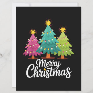 Feliz Natal Diversão Projeto Colorido de Árvore de