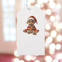 Feliz Natal do Bebê, Elf Brancos, Etiquetas para P