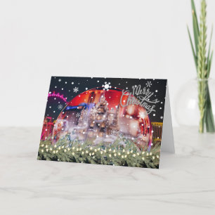 Feliz Natal do Cartão de Saudação de Las Vegas