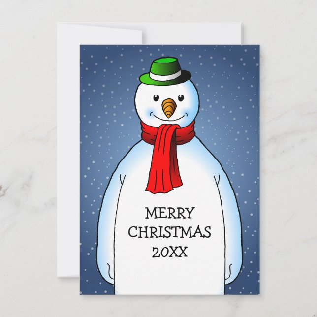 Feliz Natal do Feliz Snowman (Frente)