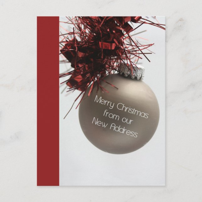 Feliz Natal do Novo Cartão de Endereço (Frente)