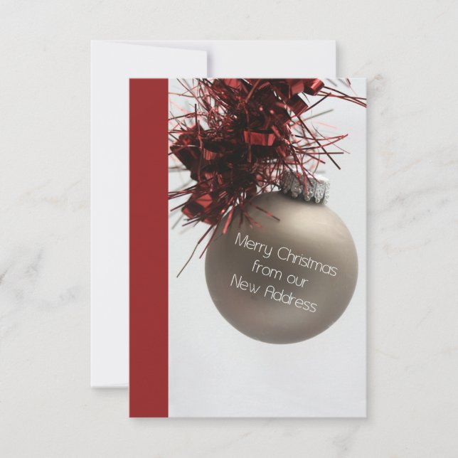 Feliz Natal do Novo Cartão de Endereço (Frente)