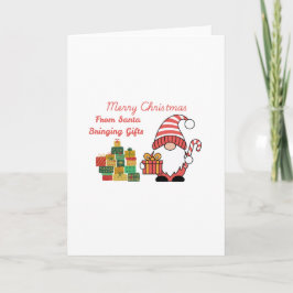 Feliz Natal do Papai Noel num cartão de Natal