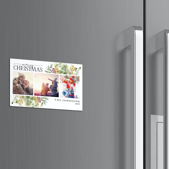 Feliz Natal Dourado Magneta de Férias de inverno (Spreading Joy & Warmth This Holiday Season!)