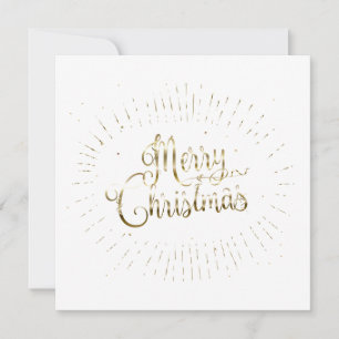 Feliz Natal e Ano Novo! Cartão Dourado de NATAL
