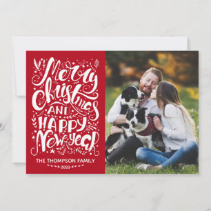 Feliz Natal e Cartão com fotos Feliz ano novo