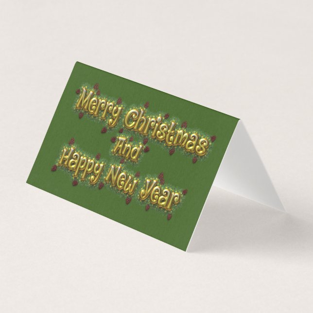 Feliz Natal E Feliz ano novo (Frente)