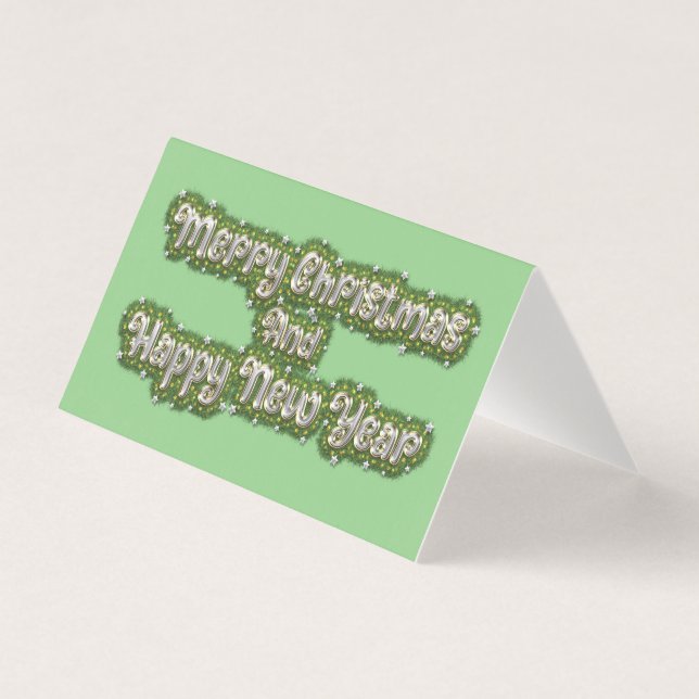 Feliz Natal E Feliz ano novo (Frente)