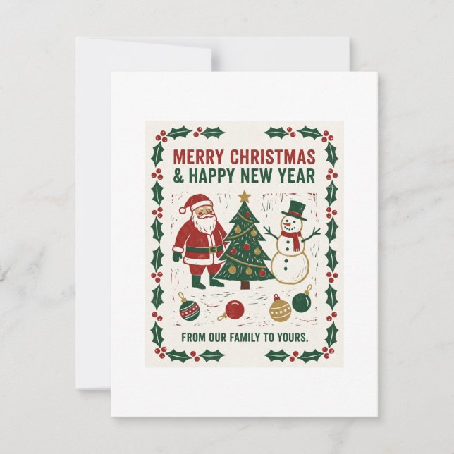 Feliz Natal e um Feliz Ano Novo (Frente)